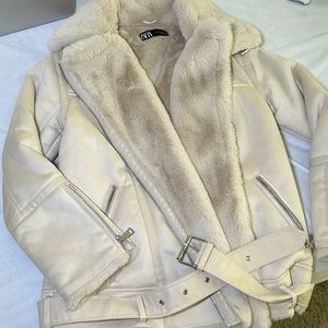 Zara fur coat